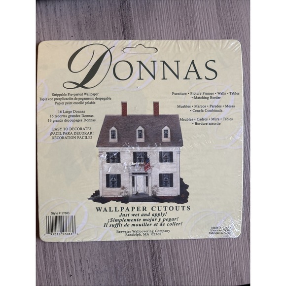Brewster Wallcovering Company Other - Donnas Wallpaper Cutouts 16 Large‎ Houses Style #17683 Brand New